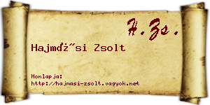 Hajmási Zsolt névjegykártya